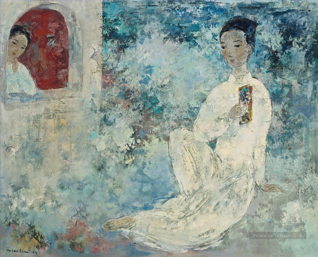 VCD Lovebirds Window Asiatique Peintures à l'huile